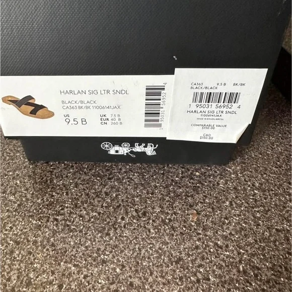 Coach Black Minimalist Sandals with Modern Design - Picture 5 of 8